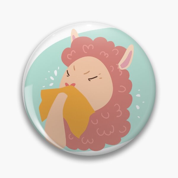 Item preview, Cute Sneezing Llama Stay safe designed and sold by TheImperfecto.