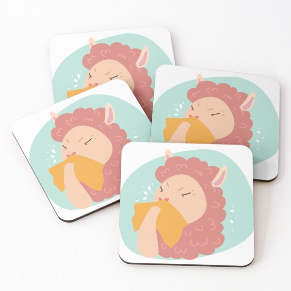 Item preview, Cute Sneezing Llama Stay safe designed and sold by TheImperfecto.