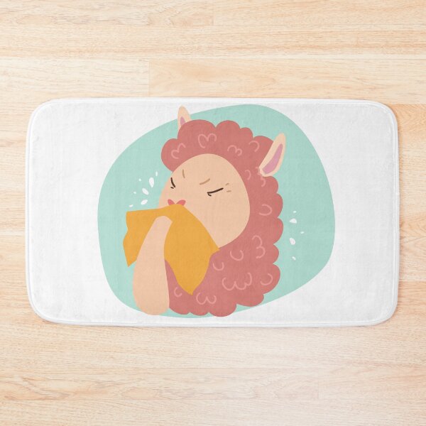 Item preview, Cute Sneezing Llama Stay safe designed and sold by TheImperfecto.