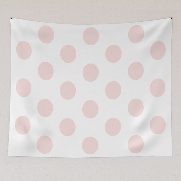 Item preview, Large PALE PINK and WHITE POLKA DOTS designed and sold by RachelMacht.
