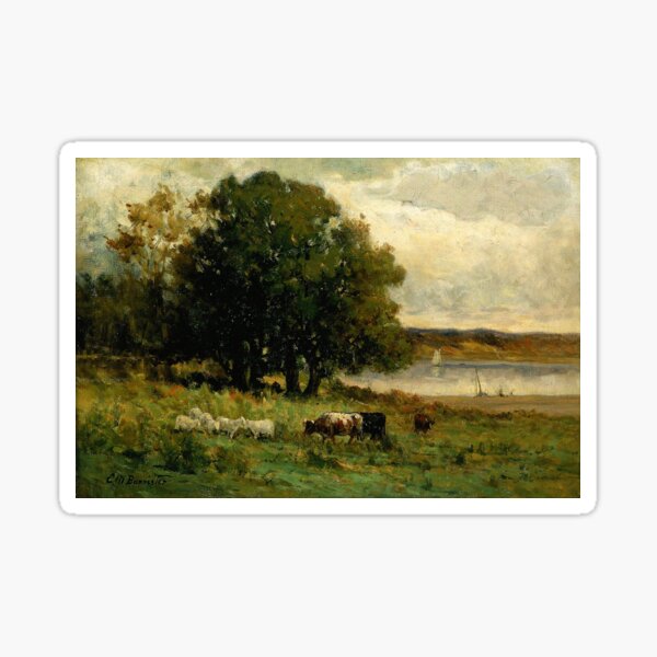 Item preview, Cattle Near River - Edward Mitchell Bannister - c1890 designed and sold by CrankyOldDude.