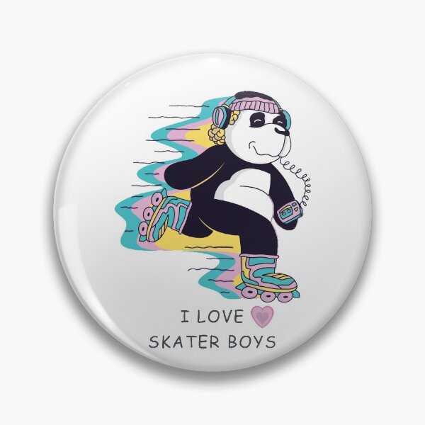 Item preview, I Love Skater Boys [Black and White Panda with Walkman] designed and sold by Wildlife Apparels Inc..