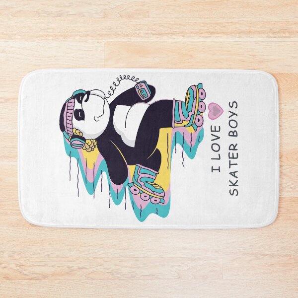 Item preview, I Love Skater Boys [Black and White Panda with Walkman] designed and sold by Wildlife Apparels Inc..
