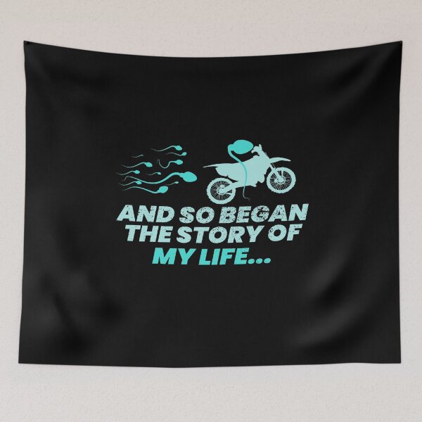 Item preview, The Story Of My Life Motorcycle Biker designed and sold by MooonTees.
