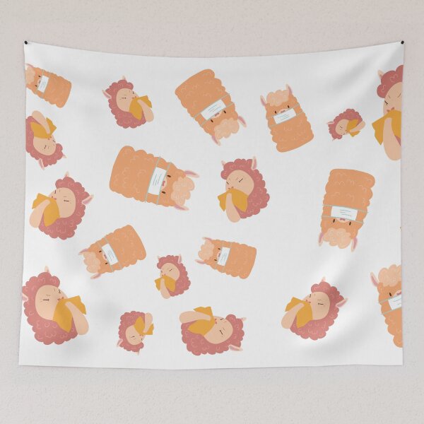Item preview, Stay safe Llama pattern designed and sold by TheImperfecto.