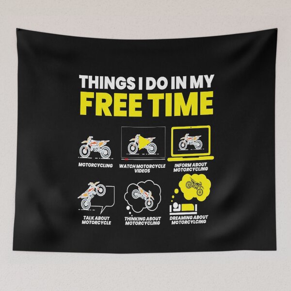 Item preview, I Do In My Free Time Motorcycle Biker designed and sold by MooonTees.