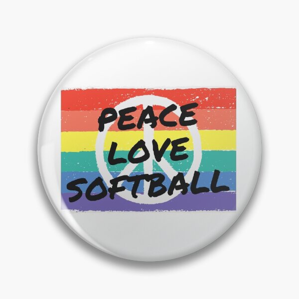 Item preview, Peace. Love.  Softball designed and sold by TheGreenGoat.