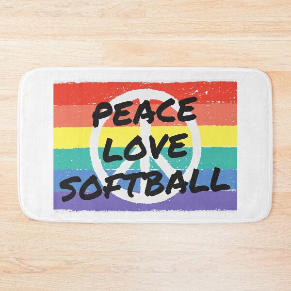Item preview, Peace. Love.  Softball designed and sold by TheGreenGoat.