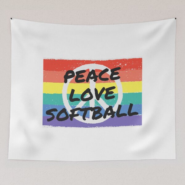 Item preview, Peace. Love.  Softball designed and sold by TheGreenGoat.