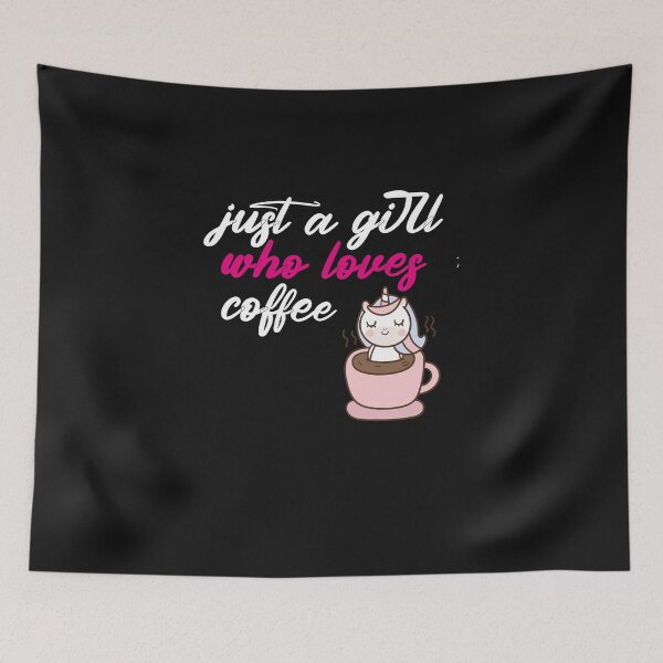 Item preview,  just a girl who loves coffee designed and sold by HeroProd.