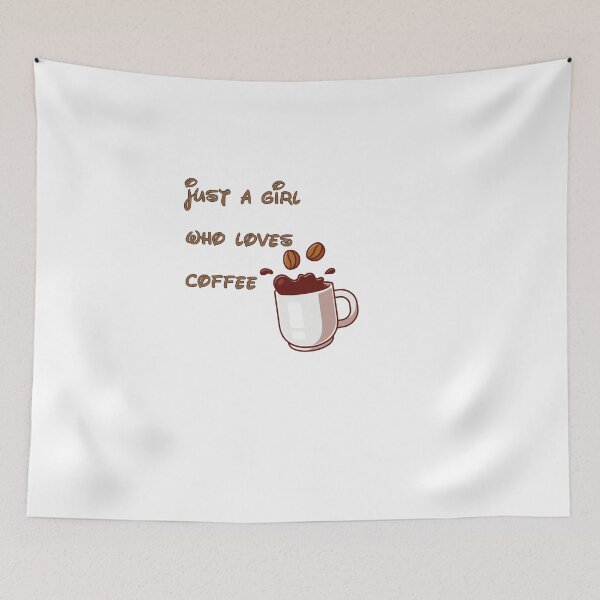 Item preview,  just a girl who loves coffee designed and sold by HeroProd.