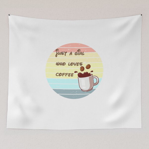 Item preview, just a girl who loves coffee designed and sold by HeroProd.