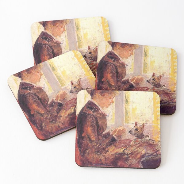 Item preview, Woman by a Window Feeding Her Dog, Mary Cassatt, 1880 designed and sold by goodimpressions.