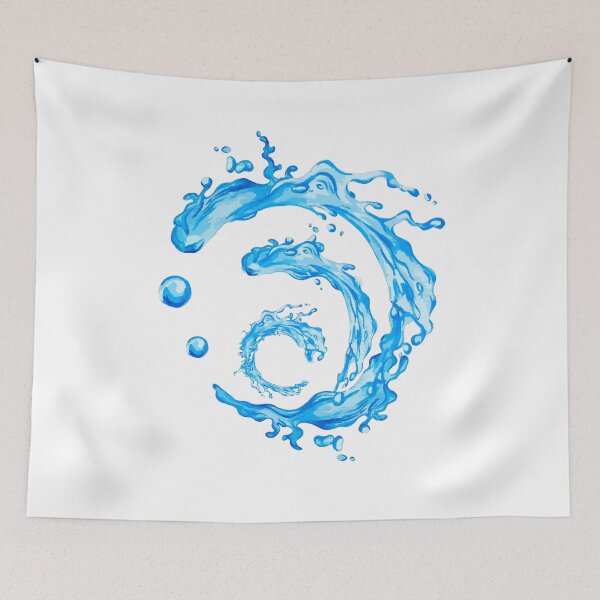 Item preview, Genshin Impact Symbol Element Water Hydro Fontaine - Splashy designed and sold by Fregoulix.