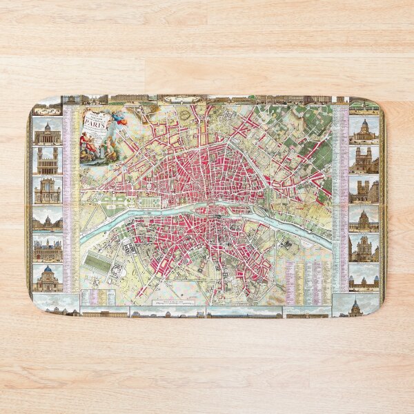 Item preview, Paris Map 1784 designed and sold by Weston  Westmoreland.