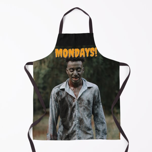 Item preview, Mondays! - Zombie - horror - funny designed and sold by heatedstitches.