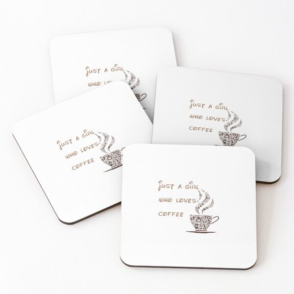 Item preview, just a girl who loves coffee designed and sold by HeroProd.