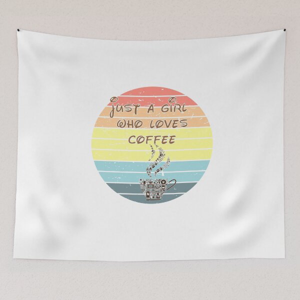 Item preview, just a girl who loves coffee designed and sold by HeroProd.