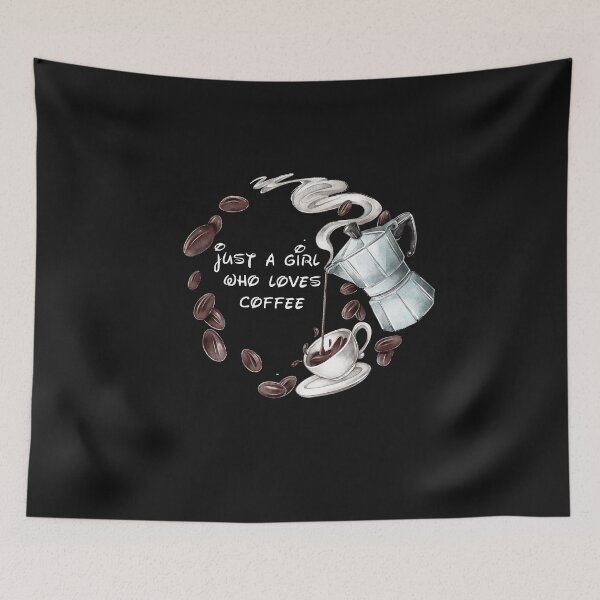 Item preview,  just a girl who loves coffee designed and sold by HeroProd.