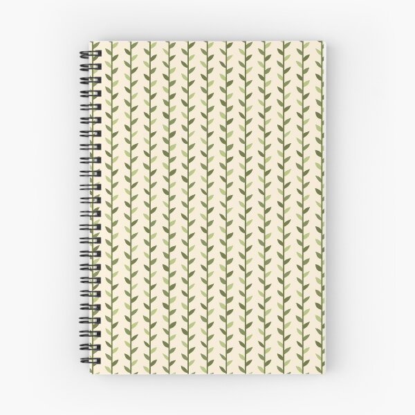 Item preview, Cream and Green Leaf Pattern designed and sold by Calislahn.