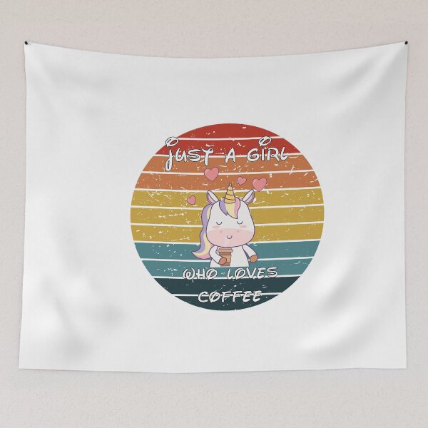 Item preview,  just a girl who loves coffee designed and sold by HeroProd.