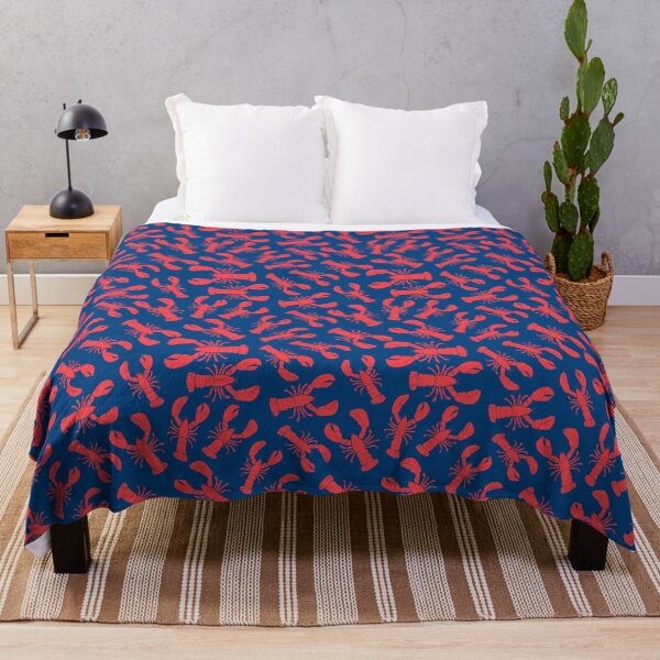 Item preview, Lobsters on navy designed and sold by cityette.