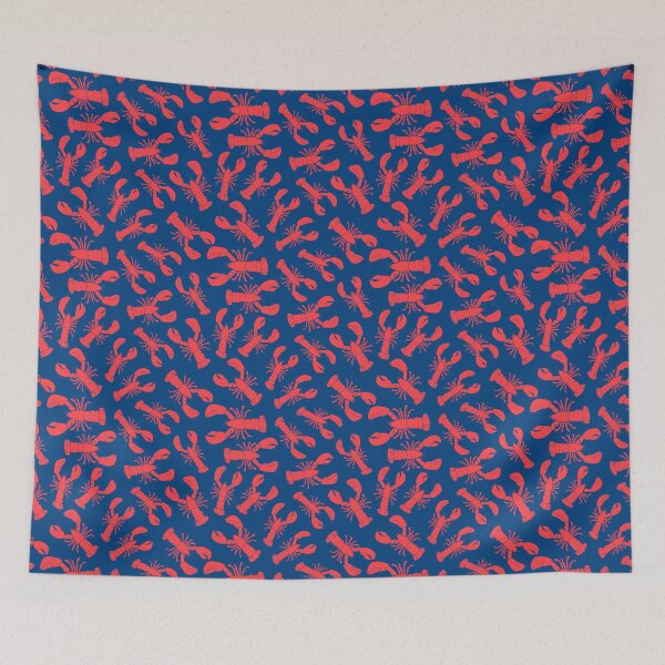 Item preview, Lobsters on navy designed and sold by cityette.