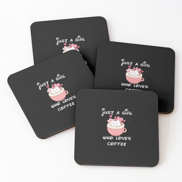 Item preview,  just a girl who loves coffee designed and sold by HeroProd.