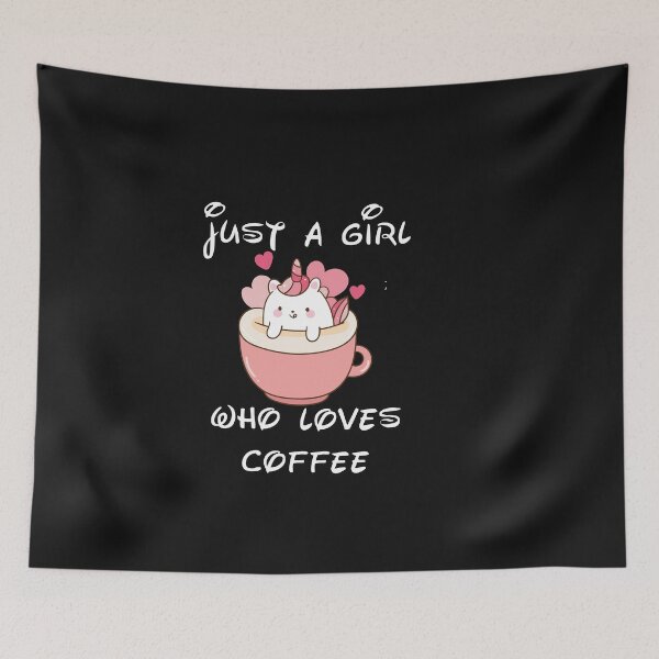 Item preview,  just a girl who loves coffee designed and sold by HeroProd.