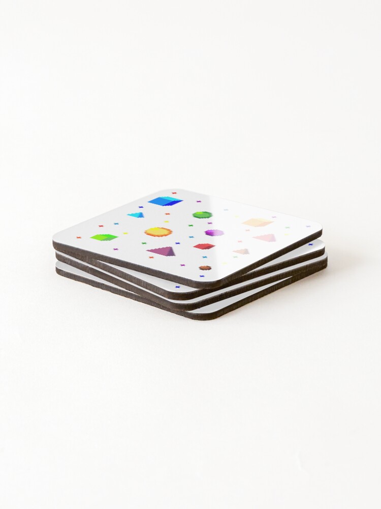Thumbnail 4 of 5, Coasters (Set of 4), Shapes designed and sold by RoverMoss.