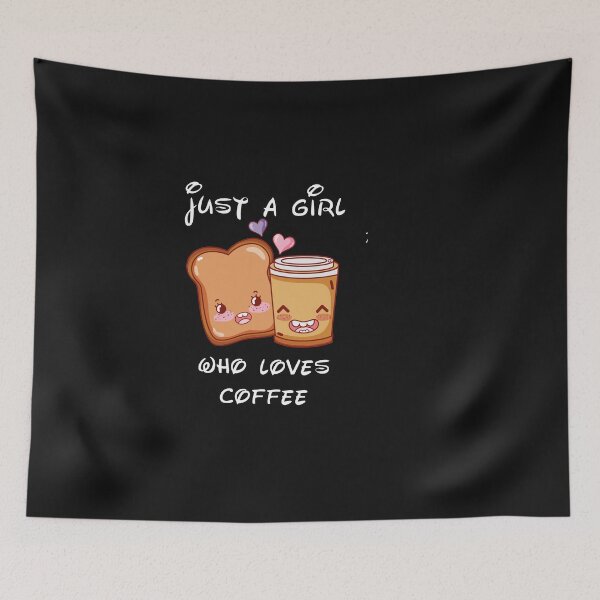 Item preview, just a girl who loves coffee designed and sold by HeroProd.