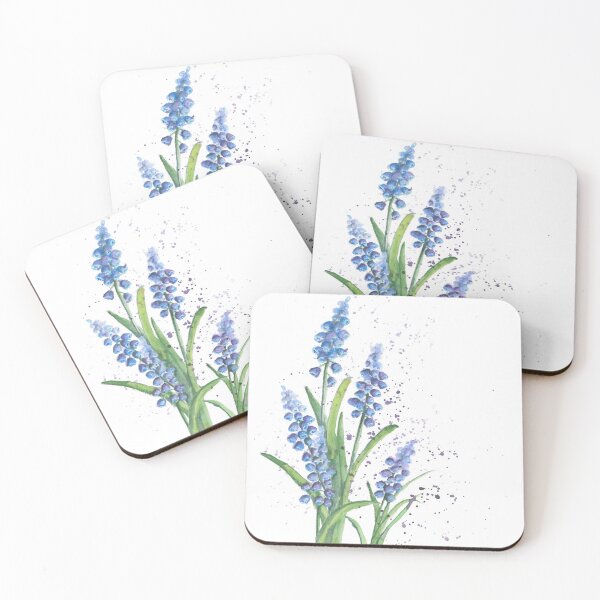 Item preview, Fragrant hyacinths in spring watercolor by Ursula Noebbe designed and sold by UrsulaNoebbe.