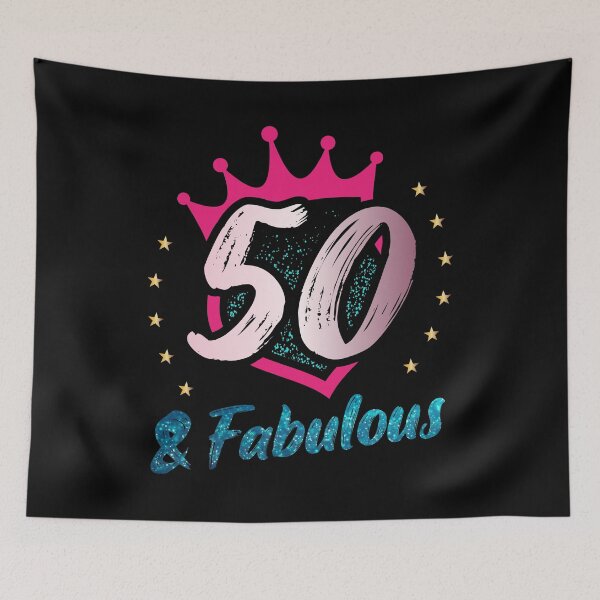 Item preview, 50 And Fabulous Birthday Party Sassy 50 Year Old Celebration Crown Queen Wish Candle 50th Blow Birthday Cake designed and sold by shirti.