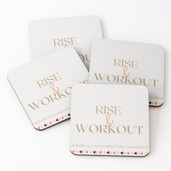 Item preview, Rise and workout. Gym female motivation mug designed and sold by soniaaseguin.