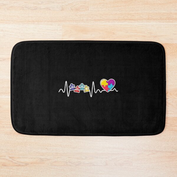 Item preview, Autism Awareness Heartbeat   Heart Puzzle Autism Mom Love designed and sold by JacquelineEl.