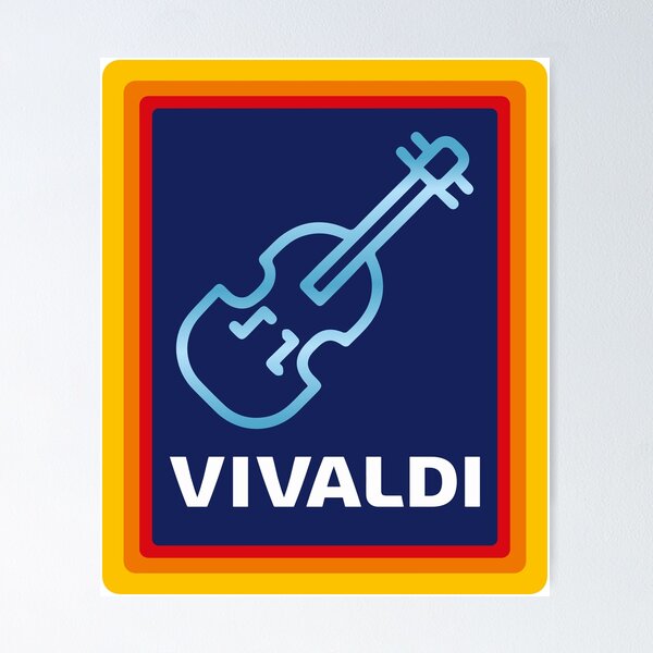 Vivaldi grocery store violin Poster