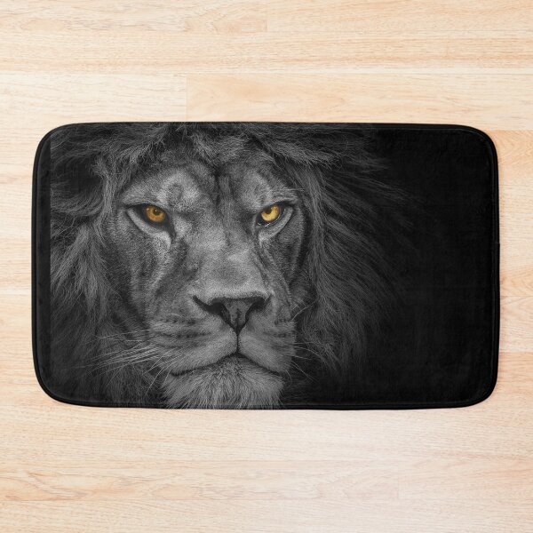 Item preview, Lion , Portrait Wildlife animal , Black White	 designed and sold by MarketVisionAV.