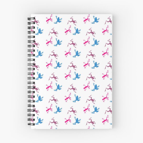 Item preview, Cute colorful Frog Pattern Pink Purple Blue designed and sold by LeftFieldFunny.