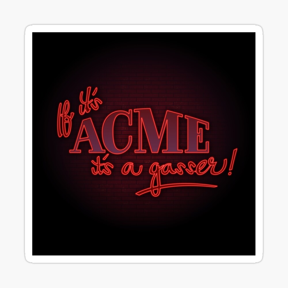 ACME Corporation neon sign (inspired by Roger Rabbit) Magnet