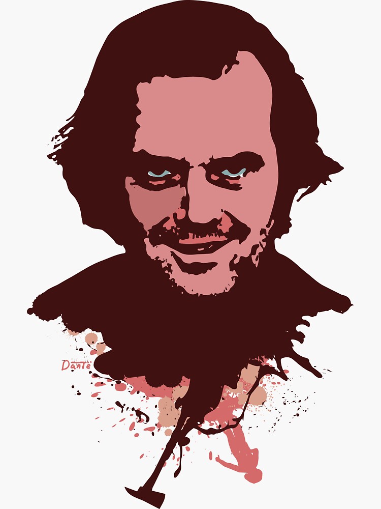 "Jack Torrance art" Sticker for Sale by danteartist Redbubble