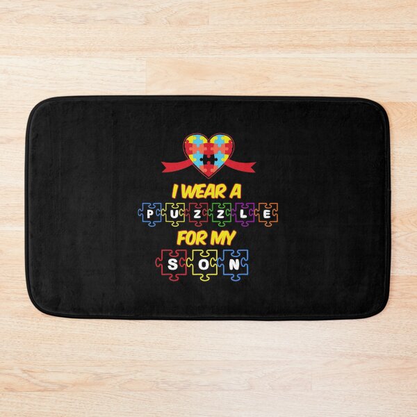 Item preview, Autism Awareness I Wear A Puzzle For My Son designed and sold by JacquelineEl.