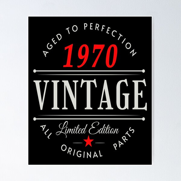 Item preview, Vintage Born In 1970 designed and sold by GACreative63.