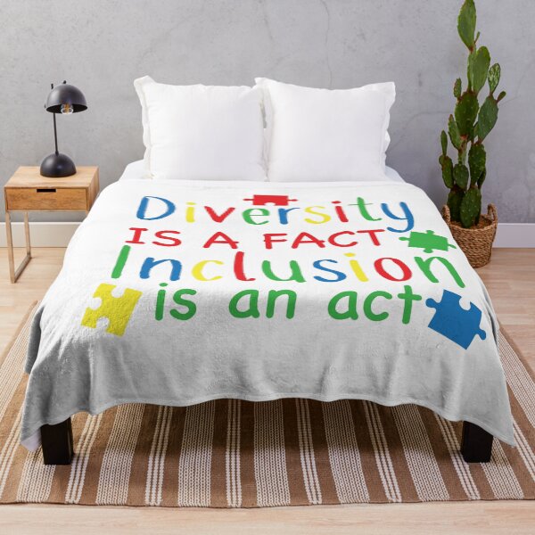 Aperçu de l'œuvre L'autisme, la diversité est un fait, l'inclusion est un acte, alors venez me rejoindre créée et vendue par BeautonFashions.