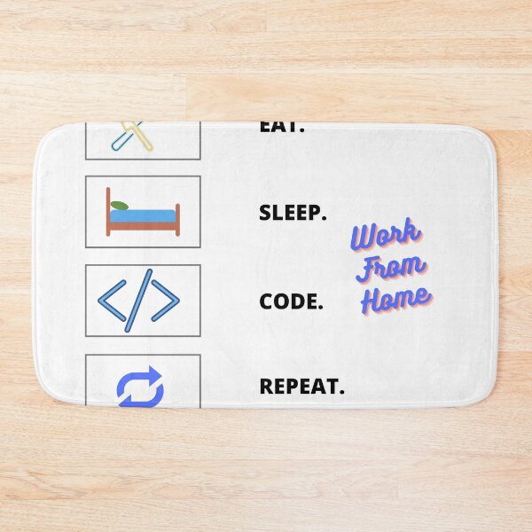 Item preview, Work from home routine print designed and sold by AKCollections.