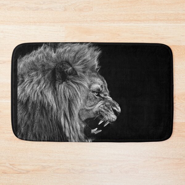 Item preview, Lion , Portrait Wildlife animal , Black White	 designed and sold by MarketVisionAV.