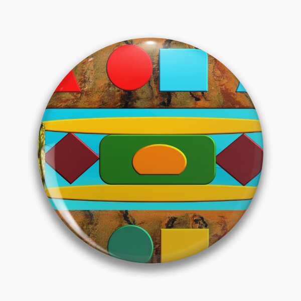Item preview, Pattern of shapes and warm materials filled with light native American tribal style designed and sold by Ralek.
