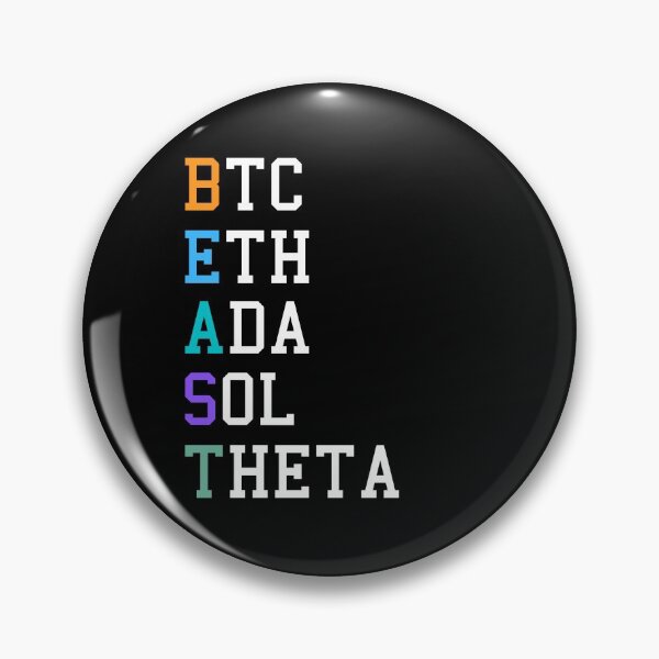 Item preview, BTC, ETH, ADA, SOL, THETA, BEAST Typography Design designed and sold by Unworldly.