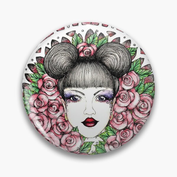 Item preview, Pink Red Gothic Beauty In Roses Chruch Windows designed and sold by stickypixie.