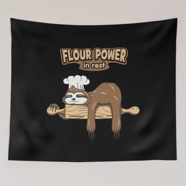Item preview, Flour Power In Rest Design for relaxed, chilled out or retired bakers designed and sold by tbauernhoferbiz.
