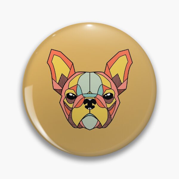 Item preview, French Bulldog Geometric - Orange designed and sold by FrenchiJunction.